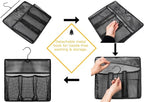 ALYER Mesh Shower Organizer, Shower Caddy with Rotating Detachable Metal Hanger, Quick Dry Bathroom Storage for Toiletry Accessories, Portable Shower Bag for RV, Dorm, Gym and Travel, Gray - Image 4