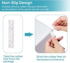 Vtopmart 4 Pack Small Stackable Storage Drawers, White - Image 6