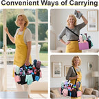 Wearable Large Cleaning Caddy Bag for Housekeepers (Pink) - Image 7