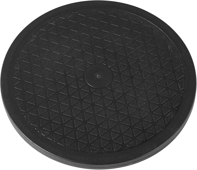 10 Inch Heavy Duty Rotating Swivel Stand - Lazy Susan with Steel Ball Bearings for Model Base/Rotating Plants/Crafts Stand Monitor/TV/Monitors/Potted Plants (360˚ Rotation) by HSTECH