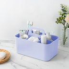 Tiawudi Multipurpose Caddy Organizer, Plastic Caddy with Handle, Stackable Desk Organizer for Stationery, Marker and Pencil, Office Supplies Organizer, Dorm Caddy - Image 7