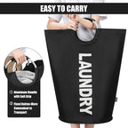 DOKEHOM 125L X-Large Laundry Basket Bag, Collapsible Tall Hamper, Black - Image 4