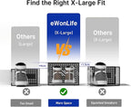 eWonLife Large Shoe Organizer Storage Box with Magnetic Door,12 Pack Clear Plastic Stackable Sneaker Containers for Closet, Connect Left and Right Shoe Box for Entryway, Drop Front, Under Bed (Blue) - Image 2