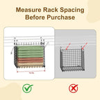 Lyuwanxian 4-Tier Hanging Closet Organizer with 360°Rotating Hooks – Foldable Hanging Shelves for Small Spaces, Wire Storage Basket, Closet Organizer System, Black - Image 8