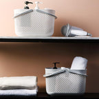 Plastic Portable Shower Caddy Basket, Storage Organizer, Grey, 2 Pack - Image 6
