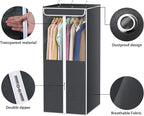 Univivi Garment Bags for Hanging Clothes, Cloth Bag 40 In, 2 PCS, Dark Grey - Image 5
