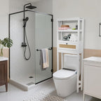 Over Toilet Storage Cabinet with Barn Door & Adjustable Shelves - Image 8