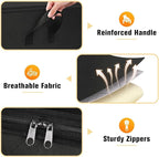 SpaceTrove Clothes Storage Bags, 8-Pack Comforter Blanket Organizers, 80L Large Capacity Containers with Visual Window for Clothing, Quilt, Sheet, Pillow, Closet Organization for Bedding (Black) - Image 3