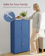 VASAGLE Floor Storage Cabinet, 2 Adjustable Shelves, 4 Doors,42.7" H - Image 7