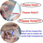 PMMASTO Adhesive Acrylic Spice Rack Organizer for Wall with Nano Double Sided Tape, Spice Shelf Organization for Kitchen Cabinet Door/Pantry Door, Wall Mount Seasoning Rack (Clear-2 Pack) - Image 3