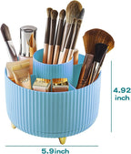 fanado 360° Rotate Makeup Brush Holder Organizer, Makeup Organizers Countertop, Makeup organization and Skincare Storage with Gift Box Packing for Vanity, Desktop, Bathroom (Blue) - Image 5