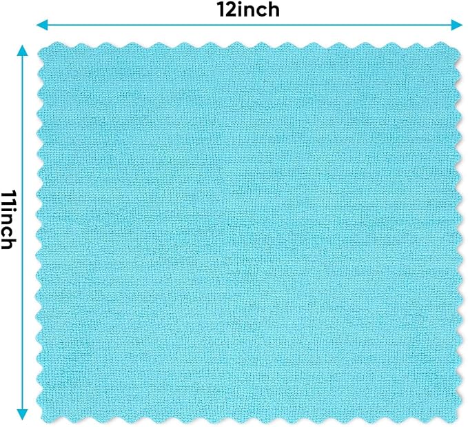 Orighty Microfiber Cleaning Cloth, 400 Pack Highly Absorbent Cleaning Rags, Household Cleaning Supplies, Microfiber Towels Lint Free Cloths for House, Kitchen, Car Care, 12x11 Inch, Multicolor - Image 5