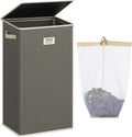 SOLEDI 100L Laundry Hamper with Lid, Large Collapsible Laundry Basket by SOLEDI