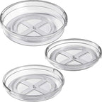 LAMU 3 Pack Lazy Susan Organizer Turntable for Cabinet, Condiment Organizer for Kitchen Pantry Organizers and Storage, Table Top, Fridge, Countertop, Spice Organization, 12'' 10.6'' 9.25'', Grey - Image 8