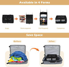 Surblue Hanging Shelves Travel Storage Bag Compression Packing Cube for Suitcase Collapsible with Extension Layer Large Capacity, Black,XL - Image 3