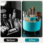 fanado 360° Rotate Makeup Brush Holder Organizer, Makeup Organizers Countertop, Makeup organization and Skincare Storage with Gift Box Packing for Vanity, Desktop, Bathroom (Blue) - Image 7
