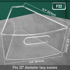 JEISSLIA Lazy Susan Cabinet Organizer Bins for 26"/ 28"/ 32" Diameter - Image 4