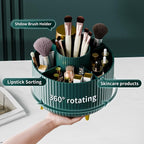 fanado 360° Rotate Makeup Brush Holder Organizer, Makeup Organizers Countertop, Makeup organization and Skincare Storage for Vanity, Desktop, Bathroom (Green) - Image 2