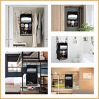 Surblue Hanging Shelves Travel Storage Bag Compression Packing Cube for Suitcase Collapsible with Extension Layer Large Capacity, Black,XL - Image 7