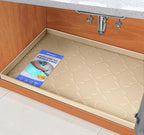 SIKADEER Waterproof Under Sink Mat Silicone 25"x19", Kitchen Cabinet Liner by SIKADEER