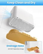 Toothbrush and Toothpaste Holders for Bathrooms Countertop - Detachable 5 Slots Kids Electric Toothbrush Holders Set Wall Mounted with Removable Dividers for Bathroom Decor and Accessories Organizer - Image 3