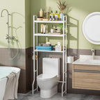 Over Toilet Bathroom Organizer with Toilet Paper Holder - Image 3