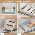 Fokyfok Pull out Cabinet Organizer,16"-21"W,13"-17"D,Expandable,Adhesive - Image 7