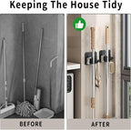 Broom Holder Wall Mount,Mop and Broom Holder Wall Mount Command - Image 4