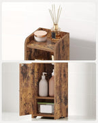 Hzuaneri Bathroom Storage Cabinet, Narrow Toilet Paper Cabinets with Doors - Image 5
