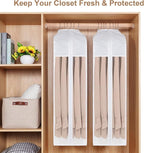 32" Cotton Garment Bag for Hanging Clothes, Short, 3 Pack Suit Bag - Image 6