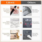 Lifewit 8 Pack Clear Clothes Storage Bags, 60L Blanket Storage with Zipper - Image 3