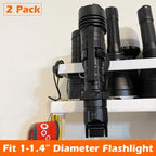 MUTUACTOR Universal Magnetic Mount Heavy Duty Hooks for Flashlight Holder,Anti-slipLarge Opening Durable Magnets Flexible Clamps for Garage Organize Garden Workshop Tools Storage,8PCS - Image 3