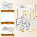 StorBin Arcylic 5-Tier Makeup & Skincare Organizer for Vanity, Bath, 2 Sets - Image 2