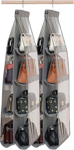 Purse Organizer for Closet, Heavy Duty Hanging Handbag Storage by Zebricolo
