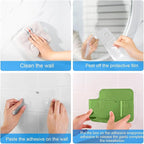 CGBE 2-Pack Cabinet Door Organizer, Self Adhesive Bathroom Shelves, Green - Image 6
