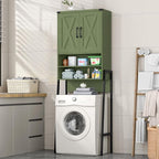 Vabches Metal Frame Over The Toilet Storage Cabinet, Green - Image 7