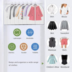 Clear Garment Bags for Hanging Clothes, 12 Pack 31 Inch, for Kids Clothes - Image 3