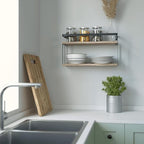 RICHER HOUSE Floating Shelves Bathroom, Wall Mounted Shelf Over Toilet - Image 6