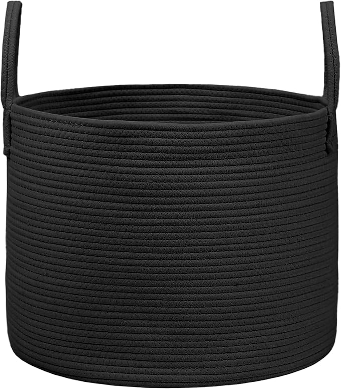 JMvicyroam 65L Extra Large Machine Washable Cotton Rope Blanket Basket by JMvicyroam