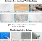 homeasy Broom Holder Wall Mount 4Pcs, Self Adhesive Mop Broom Hanger - Image 7