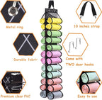 Legging Storage Bag Storage Hanger Can Holds 24 Leggings or Shirts Jeans Compartment Storage Hanger, Foldable Leggings Organizer Clothes Portable Closets Roll Holder (Color-LX) - Image 3