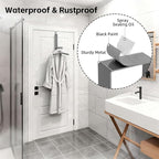 BAKON Over The Door Hanger Folding Clothes Drying Rack, Folding Hanging Coat Rack for Indoor Laundry Room Compact Small Space Foldable Portable Clothing Hanger Hook Collapsible-2 Pack (Gary) - Image 3
