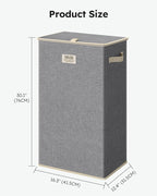 SOLEDI 100L Laundry Hamper with Lid, Large Collapsible Laundry Basket - Image 7