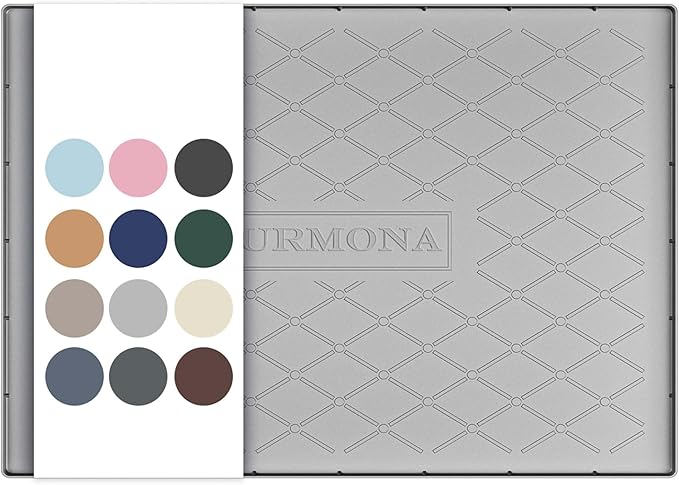 URMONA Under Sink Mat 31 x 19 in, Waterproof Silicone Cabinet Protector by URMONA