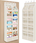 Univivi Upgraded Over Door Organizer for Baby Stuff, Beige Pattern, 6-Shelf by Univivi