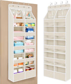 Univivi Upgraded Over Door Organizer for Baby Stuff, Beige Pattern, 6-Shelf by Univivi