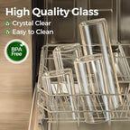 Glass Pantry Storage Containers with Lids 1/1.6 Qt 6 Pack Square - Image 4