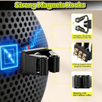 2 Pack Magnetic Broom Holder Wall Mounted Anti Slip Rack - Image 3