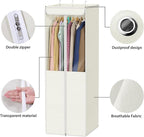 Univivi Garment Bags for Hanging Clothes, Cloth Bag 54 In, 2 PCS, Beige - Image 5