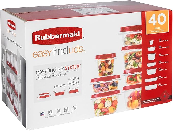 Rubbermaid 42-Piece Food Storage Containers with Lids - Image 8